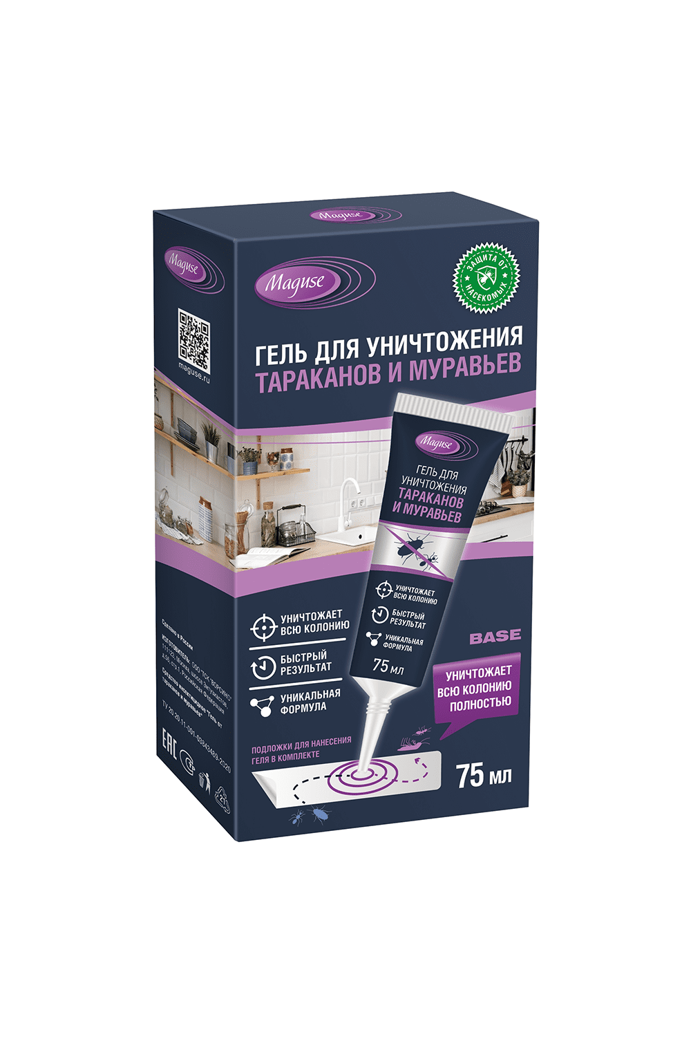 Гель от тараканов и муравьев Туба Base MG-G-005